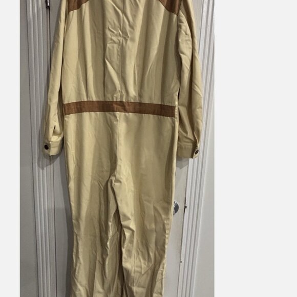 RARE VINTAGE RETRO CIRANO BARGI COVERALL SUEDE COWBOY YOKE WESTERN COVERALLS - Picture 11 of 14